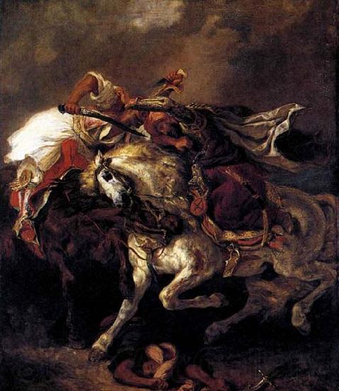 Eugene Delacroix Combat of the Giaour and the Pasha Norge oil painting art